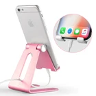 Adjustable portable and folding table aluminium tabletop phone hold for i phone tablet support stand holder