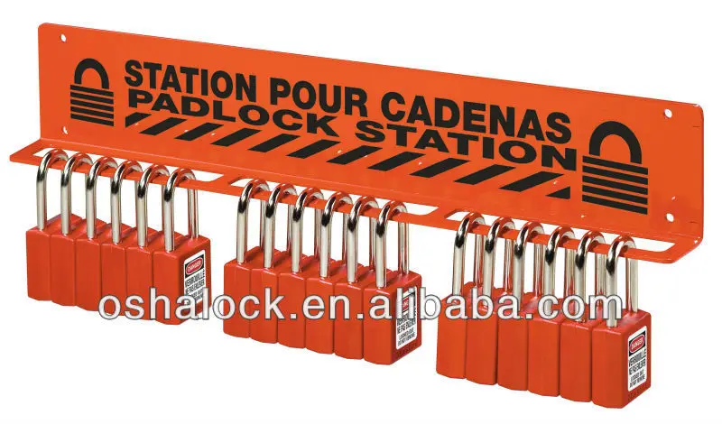 Combination Padlock Lockout Tagout Kit Station