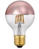 Hot Sale G80 4W LED filament Edison bulb Half Rose Pink Plating Decorative Home CE ROHS PSE COC