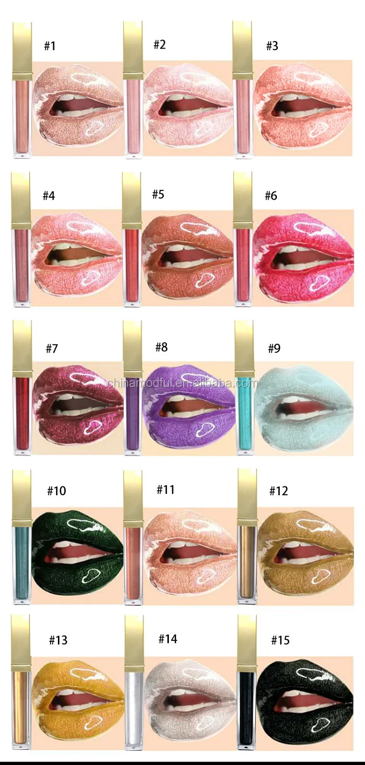 custom logo glossy lip gloss glaze luster lipgloss for woman