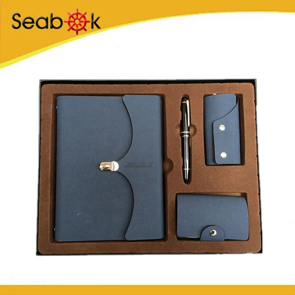 corporate anniversary gifts business notebook gift set with ball