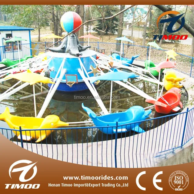 attractive china manufacturer water park rides swing dolphin for