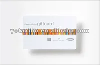 china overlay preprinted plastic gift card