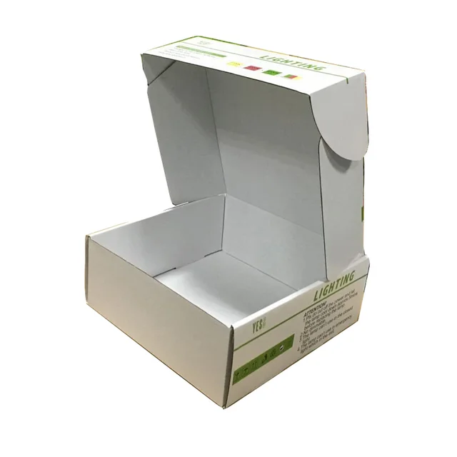 box packaging recycled corrugated a4 size white carton paper box