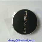 Metal car logo roda caps, cubo de roda personalizado etiquetas, metal tampa de alumínio com logotipo em relevo