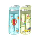 OEM 450ml Tritan Plastic Cycling Sports Drinking Water Bottle Pupils Kids Water Bottle with Liquid Silicone Autospout