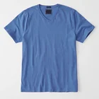 Oem Abbigliamento Personalizzato 100 Cotone Con Scollo A V a Fondo Tondo T Shirt
