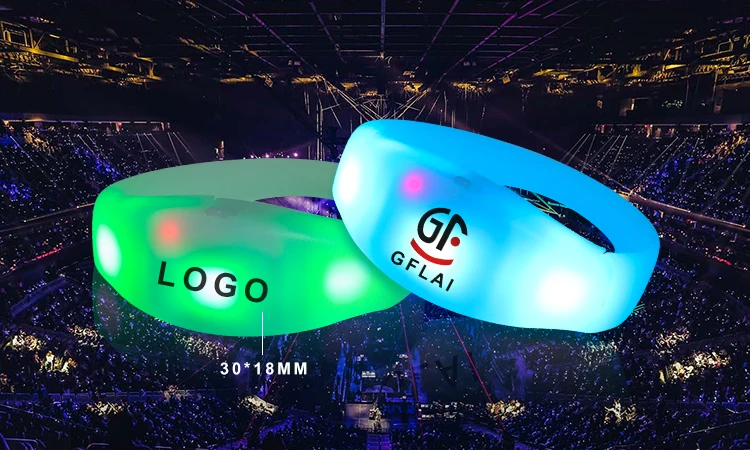 Remote Controlled LED Bracelet with Logo