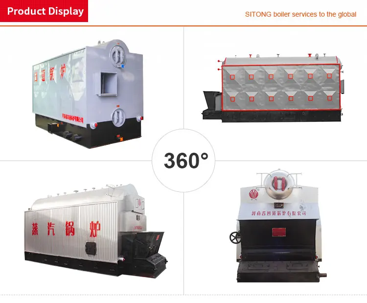 display of Szl Water Tube Coal Wood Fired 20t/h Steam Boiler