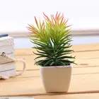 Plant Cactus Artificial Grass Potted Pot Fake Plant Bush Cactus 13cm 5in Home Table Decor