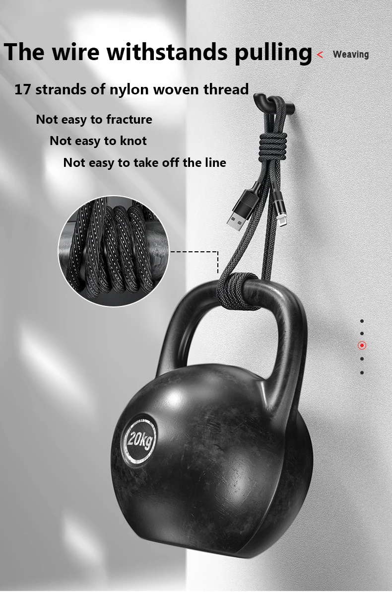 Magnetic suction data line 3 In 1 USB line 360 Degree Blind Suction Mobile Phone Charging Cable - ANKUX.COM