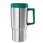 hot selling Tumbler inner plastic outer Stainless Steel Cup with handle