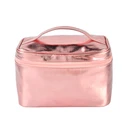 customizable waterproof pink series cosmetic bag with logo
