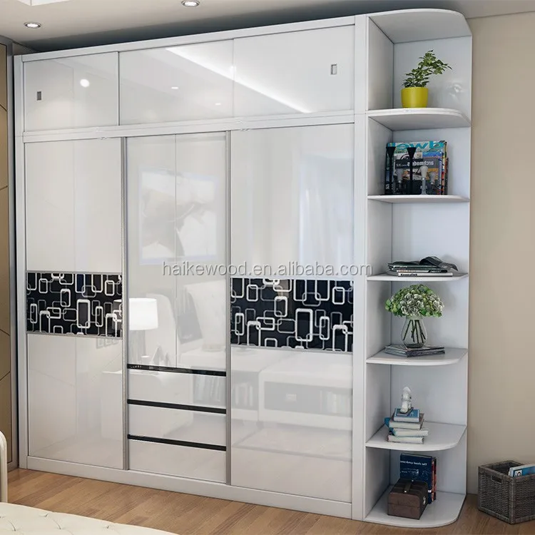 Modern Bedroom Sliding Wardrobe Furniture Sliding Doors Glass