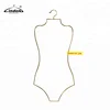 Assessed Supplier LINDON adult metal body hangers of bikinis / gold bikini hangers for display
