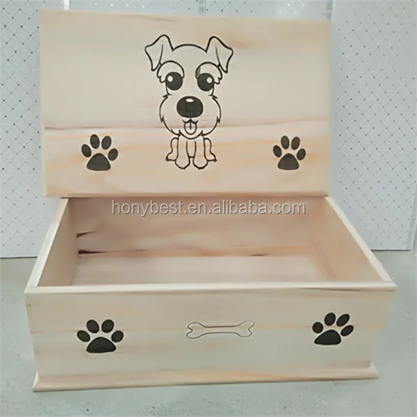wood coffin shape storage box with lids for pets horror diy gift