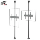 Shopping Mall Use Aluminum Floor To Ceiling 360 Degrees TV Mount Bracket With Powder Black Finishing