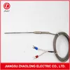 RTD pin type connectors pt100 sensor thermocouple with glass fiber
