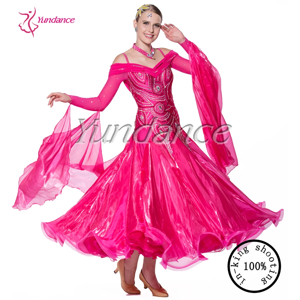 B1086 Custom Made Lady Ballroom Dance Dress Standard Competition