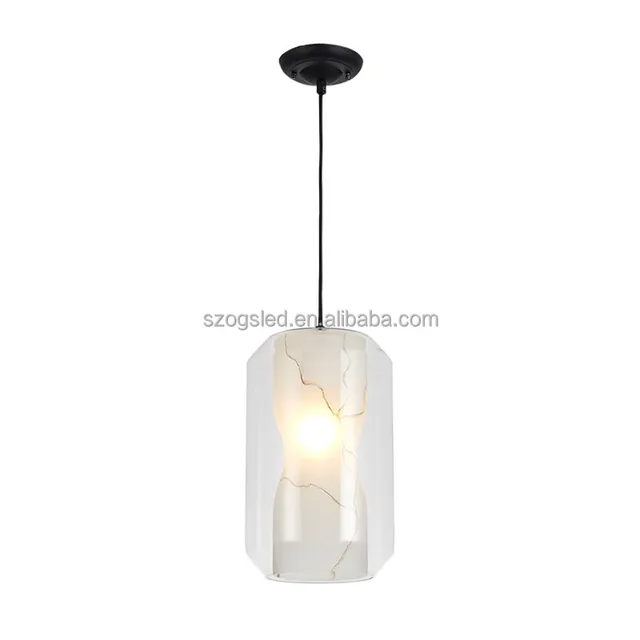 2018 fancy lighting modern clear glass lampshade imitation