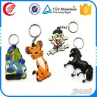 Wholesale OEM keychain custom rubber keyring