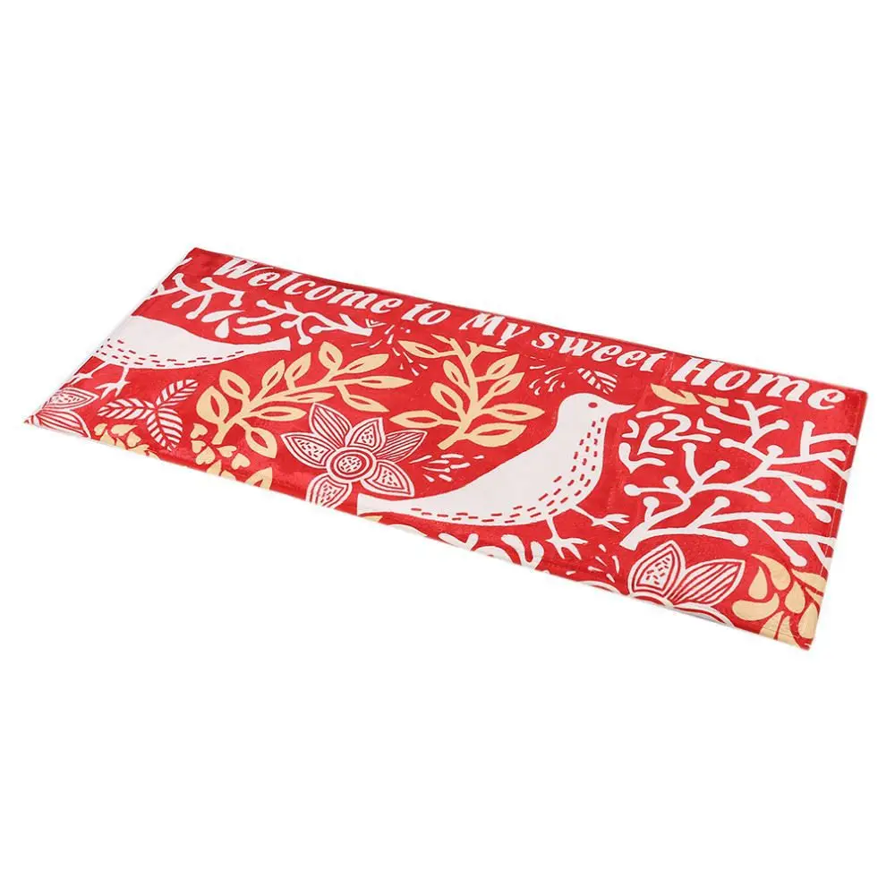 2017 High Quality Lovely Durable Home Bedroom Washable Carpet Bird Pattern Skid Resistance Water Absorption Bathroom Floor Mat