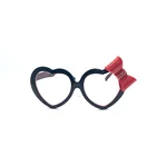 Black heart design new plastic cheap happy Valentine's Day women party decoration sun glasses