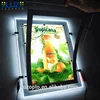 Super slim advertising led backlit picture frame led window display crystal magnetic light Box