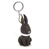 Certificated Custom Novelty Rabbit Animal Shaped PVC Keychain SINCE2005