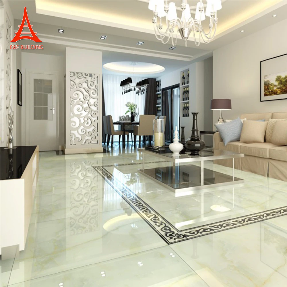 Living Room Morden Design Indoor Ivory Marble Tiles White Jade