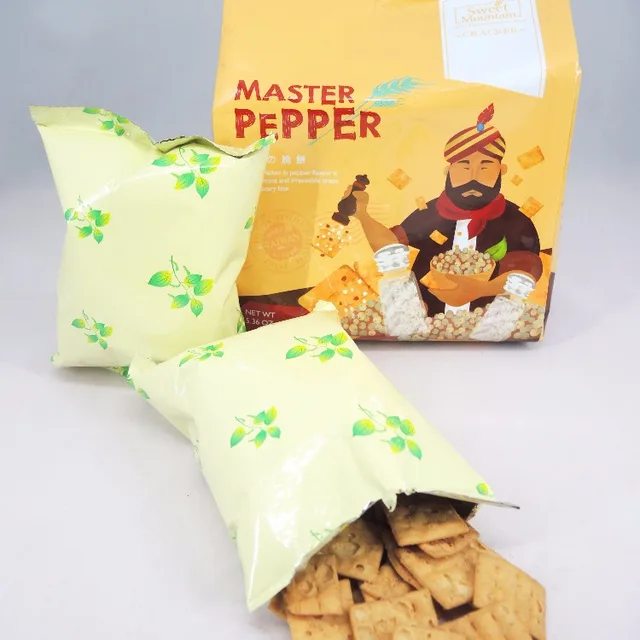 White pepper healthy snack foods cracker biscuit