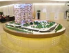 Cheap 1/100 scale office working house, miniature building model