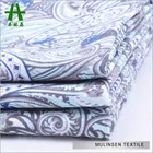 Mulinsen Textile Reactive Custom Design Paisley Printed Poplin 100% Cotton Sweatshirt Fabric