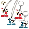 Wholesale custom hard enamel metal cartoon funny necklace with pendant