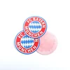 New Design Custom Mesh Fabric Patches with High Density Silicone Transfer Printing Soccer Club Logo