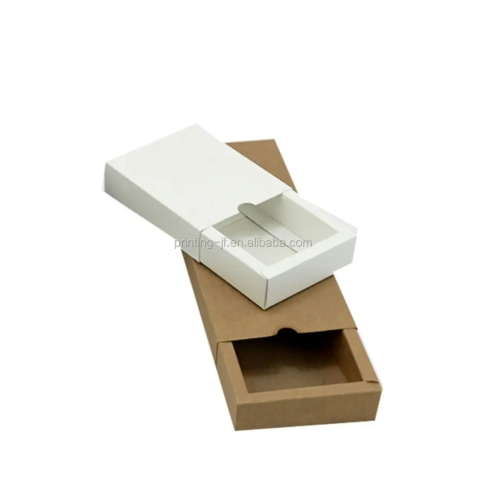 eco friendly gift packaging box kraft paper drawer cardboard box