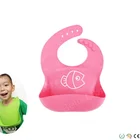 Factory Wholesale Waterproof Comfortable Soft Baby Bibs Silicone Baby Bib Set with Food Catcher Pocket