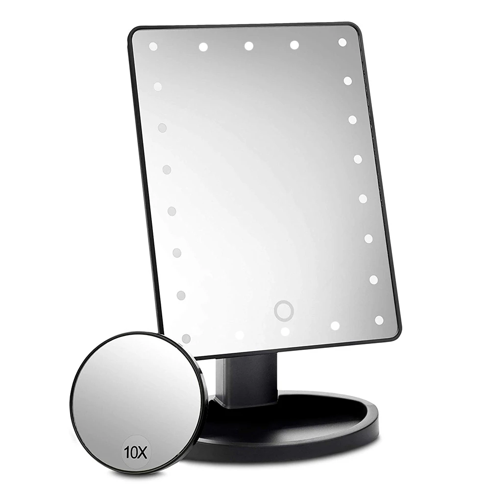 Kozmetik LED Ayna Makyaj Vanity Işıkları USB Ayakta Masa makyaj aynası