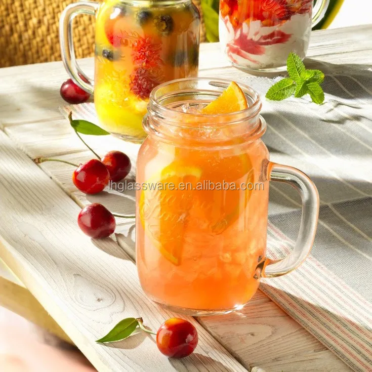 Oz Glass Mason Jar With Metal Lid Glass Drinking Cup Drinking Glass