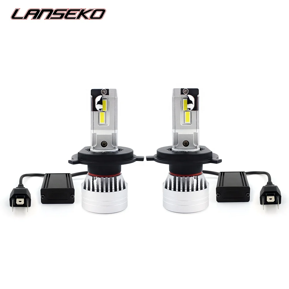 LANSEKO marque personnalisé H4 a mené le phare automatique X9 10000LM plus voiture led lumière