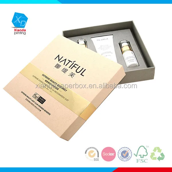 colored elegant luxury cosmetics packaging boxes with refinement