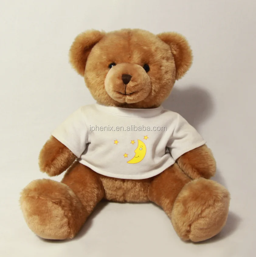 stuffed teddybear plush teddybear toy with t-shirt