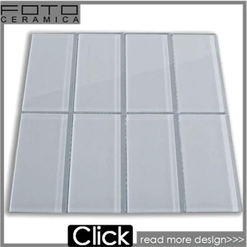 Taupe beige chiaro tan bianco metropolitana mosaico di vetro piastrelle backsplash cucina bagno