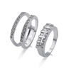 13484 Xuping neutral ring, white gold finger ring rings design for men with price, silver color plated jewellery