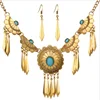 Wholesale National Wind Hot Sale Fashion Exaggerated Dubai New Gold Chain Design Jewelry Sets for women