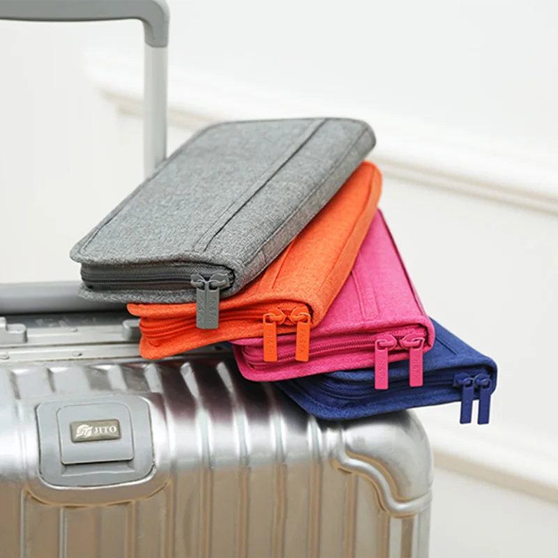 Travel Passport Cover Multifunction Wallet Document Organizer Cover Men Women Business ID Card Holder Case Wrist Strap PC0047 (8)