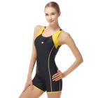 Sexy Bathing Suits for women One Piece with Shorts Swimsuit Colorblock Pro Swimwear