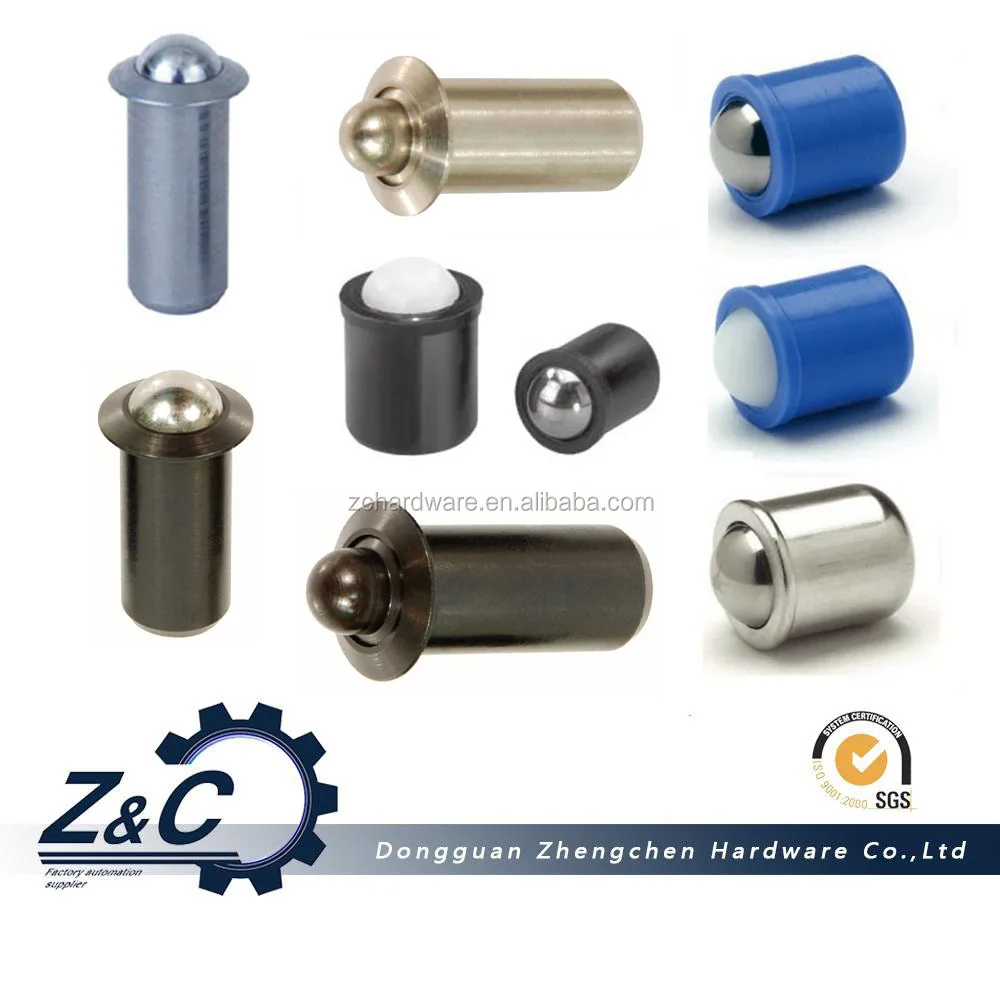 Z&c Manufacturing Pressfit Ball Plunger,Light Force Long Nose Plunger