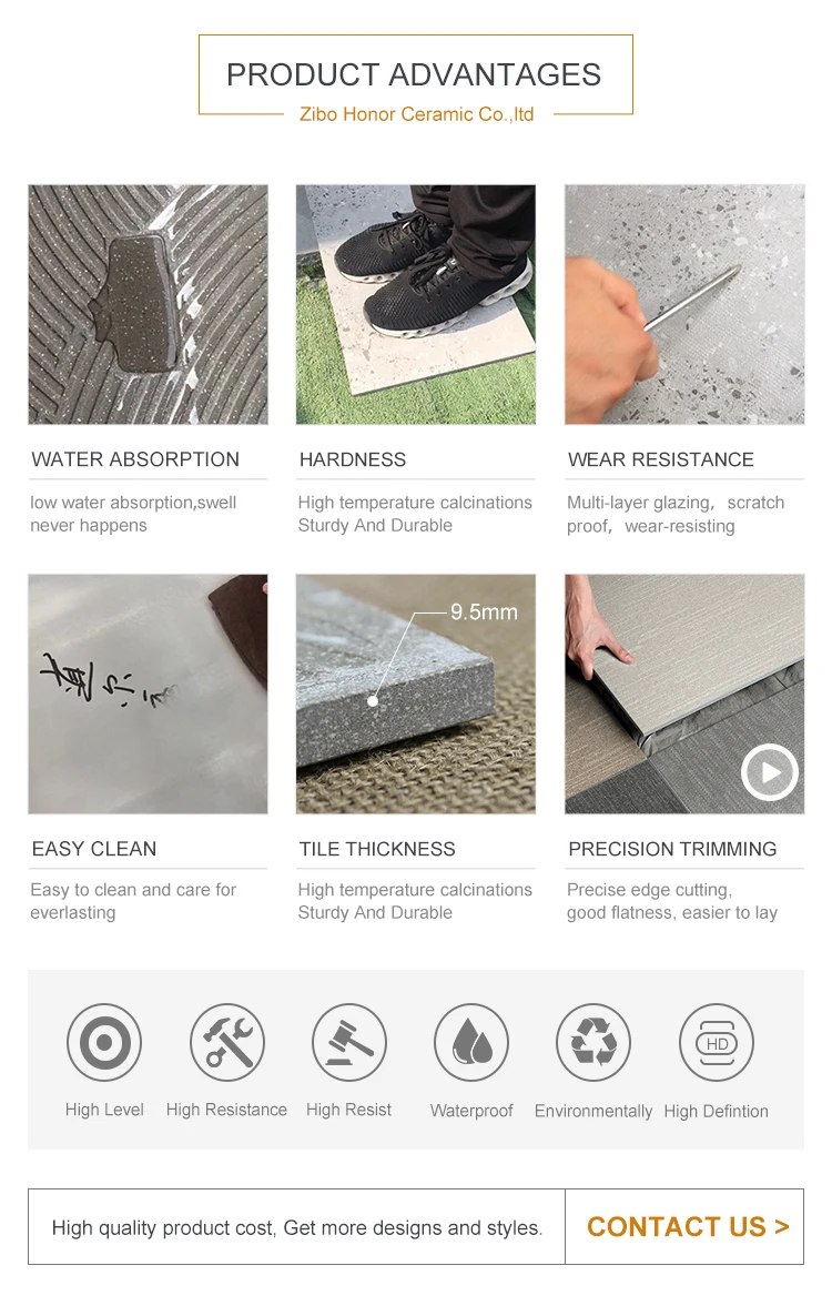 60x60cm wood look ceramic porcelain floor tiles