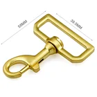 High Quality Handbag Accessories 38mm Metal Swivel Snap Hook For Bag, Brushed Gold Metal Trigger Snap Hook
